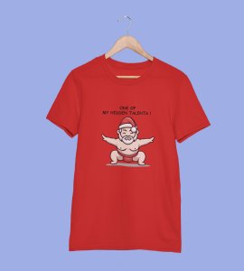Sumo Santa : Best Printed T-shirt (Red) Best Gift For Kids Boys Girls