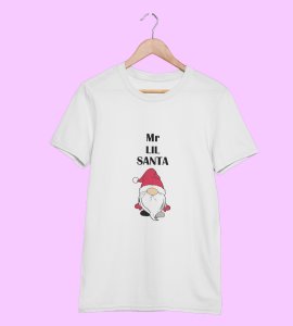 Gentleman Santa T-shirt: Best Gift For Secret Santa(White) Perfect Gift For Boys Girls