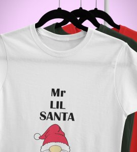 Gentleman Santa T-shirt: Best Gift For Secret Santa(White) Perfect Gift For Boys Girls