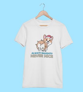 Notorious Corgi: Funny Doggie Printed T-shirts (White) Best Gift For Boys Girls