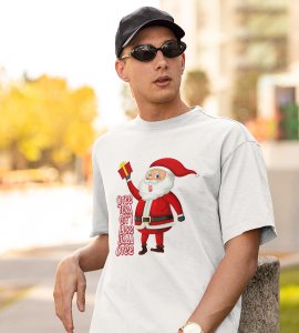 Funniest Santa : Funniest Printed T-shirt (White) Perfect Gift For Kids