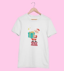 Gift Man Santa: Perfectly Printed T-shirt (White) Best Gift For Boys Girls