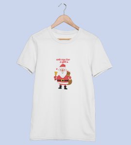 Ask Me For A Gift: Funny Printed T-shirt (White) Best Gift For Boys Girls