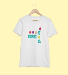 2023 Gone 2024 Came : Most Uniquely Printed T-shirt (White) Best Gift For Boys Girls