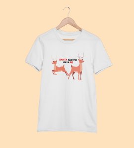 Where Did Santa Go?: Best Printed T-shirt (White) Best Gift For Boys Girls