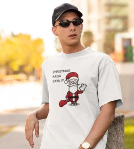 How Was Your Christmas: Cute Printed T-shirt (White) Best Gift For Kids Boys Girls