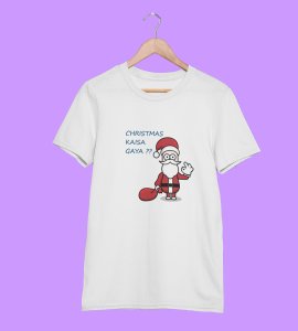 How Was Your Christmas: Cute Printed T-shirt (White) Best Gift For Kids Boys Girls