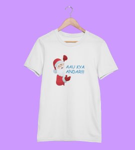 Can I Come Inside: Best Printed T-shirt (White) Amazing Gift For Secret Santa