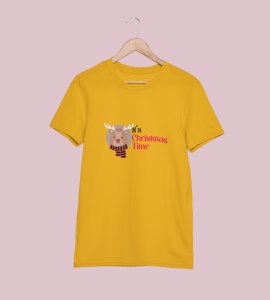 Its Christmas Time : Unique Printed T-shirt (Yellow) Best Gift For Boys Girls