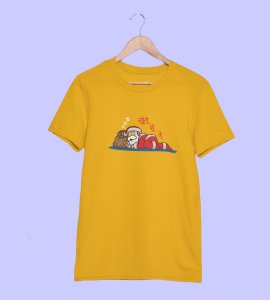 Let Me Sleep: Cute Printed T-shirt For Christmas (Yellow) Best Gift For Boys Girls