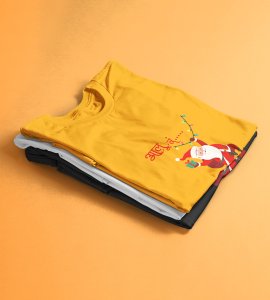 I Am Coming: Best Printed T-shirt (Yellow) Perfect Gift For Secret Santa