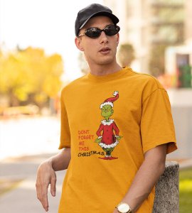Christmas With Alien's : Best Printed T-shirt (Yellow) Perfect Gift For Secret Santa