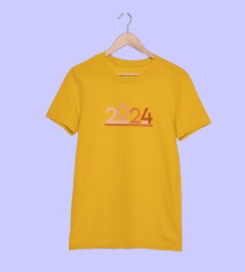 2024 Has Arrived : Cute Printed T-shirt For Kids (Yellow) Best Gift For Kids