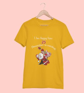 Christmas Bells, Santa's Arrival: Best T-shirt For Boys Girls,(Yellow) Best Gift for Secret Santa