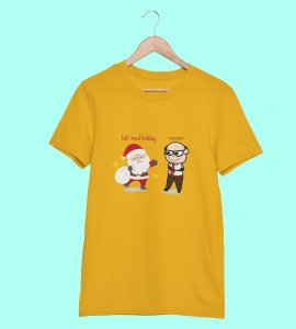 Corporate Santa: Funny Printed T-shirt (Yellow) Best Gift For Secret Santa