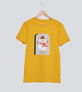 I Love Santa : Cute And Beautiful Printed T-shirt (Yellow) Best Gift For Boys Girls