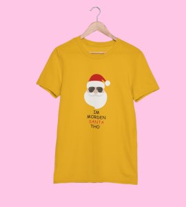 I Am Modern Santa : Cute Printed T-shirt (Yellow)Best Gift For Boys Girls