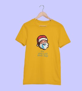 Very Cold Winter : Best Printed T-shirt (Yellow) Perfect Gift For Boys Girls