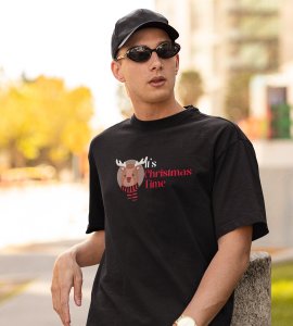 Its Christmas Time : Unique Printed T-shirt (Black) Best Gift For Boys Girls