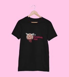 Its Christmas Time : Unique Printed T-shirt (Black) Best Gift For Boys Girls