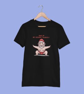 Sumo Santa : Best Printed T-shirt (Black) Best Gift For Kids Boys Girls
