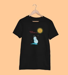 Angry Snowman : Unique Printed T-shirt (Black) Best Gift For Boys Girls