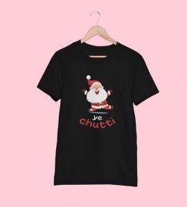 Santaa's Holiday : Best Printed T-shirt (Black) Unique Gift For Kids