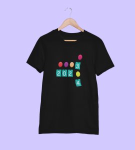 2023 Gone 2024 Came : Most Uniquely Printed T-shirt (Black) Best Gift For Boys Girls