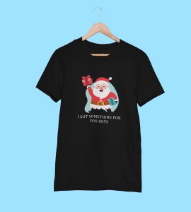 Santa got Us Gift: Best Printed T-shirt (Black) Most Liked Gift For Boys Girls