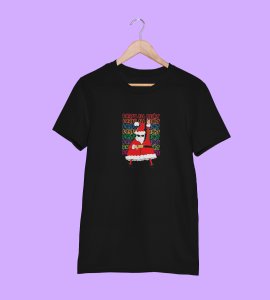 Party Animal Santa : Most Unique Printed T-shirt (Black) Best Gift For Boys Girls