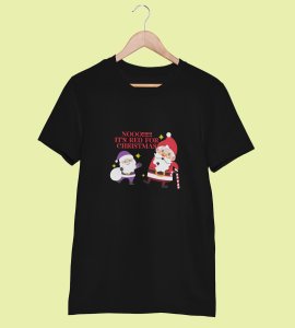 No Purple Its Red : Funniest Printed T-shirt Ever (Black) Unique Gift For Secret Santa