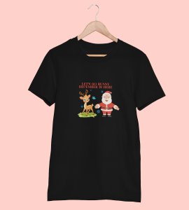 Let's Go December Is Here: Funny Printed T-shirt (Black) Best Gift For Boys Girls