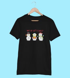 Small Gift : Unique Printed T-shirt (Black) Best Gifts For Secret Santa