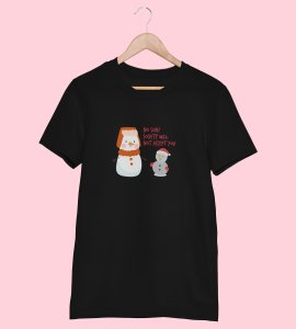 Society Against Santa : Funniest Printed T-shirt (Black) Best Gift For Secret Santa
