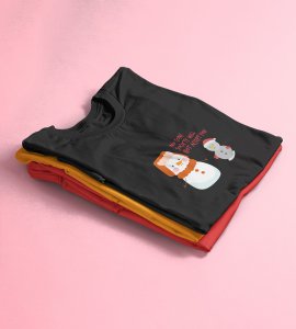 Society Against Santa : Funniest Printed T-shirt (Black) Best Gift For Secret Santa