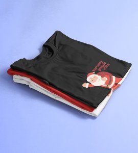 Employed Santa: Best Printed T-shirt (Black) Best Gift For Secret Santa