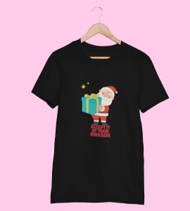 Gift Man Santa: Perfectly Printed T-shirt (Black) Best Gift For Boys Girls