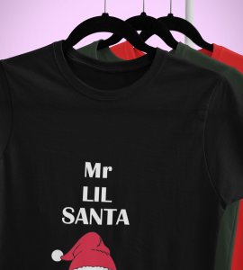 Gentleman Santa T-shirt: Best Gift For Secret Santa(Black) Perfect Gift For Boys Girls