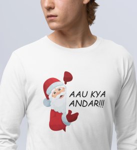 Can I Come Inside: Best DesignerFull Sleeve T-shirt White Perfect Gift For Kids Boys Girls