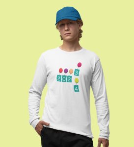 New Year New Arrival: Best DesignedFull Sleeve T-shirt White Perfect Gift For Boys Girls