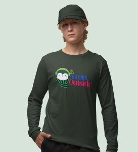 Too Cold Outside : Elegantly Made Full- Sleeve T Shirt by  Best Gift For Boys Girls