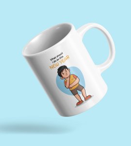 No Plans For New Year, New Year Printed Coffee Mugs