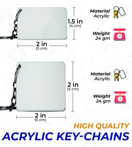 New Year Goal, New Year Printed Key-Chain