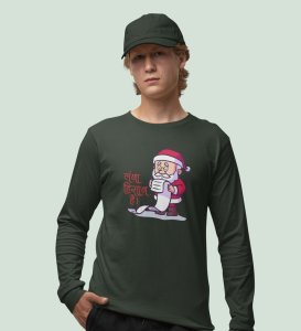 Long Gifts List: Beautifully DesignedFull Sleeve T-shirt Green Best Fift For Secret Santa