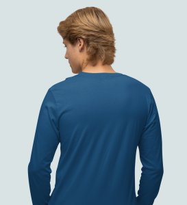 Old Grumpy Santa: Cute DesignedFull Sleeve T-shirt Blue Perfect Gift For Boys Girls