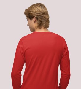 Sleepy Santa: Cute DesignerFull Sleeve T-shirt Red Unique Gift For Kids Boys Girls
