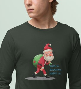 I Am Coming: Best DesignedFull Sleeve T-shirt Green Perfect Gift For Secret Santa