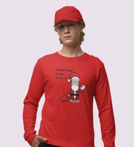 Alien's Christmas: Unique And Funny DesignedFull Sleeve T-shirt Red Perfect Gift For Boys Girls