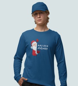 Can I Come Inside: Best DesignerFull Sleeve T-shirt Blue Perfect Gift For Kids Boys Girls