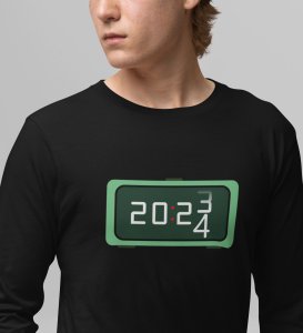 Year Changing Clock: Beautifully DesignedFull Sleeve T-shirt Black Best Gift For Secret Santa